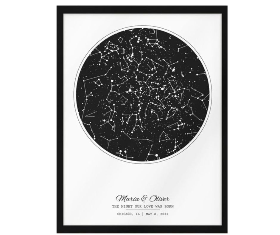 Carte du ciel personnalisée