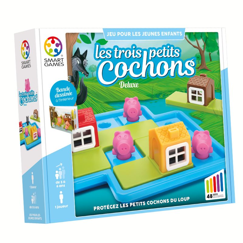 Les Trois Petits Cochons Deluxe SmartGames jeu de logique enfant