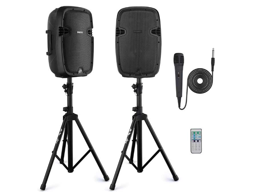 Pack sonorisation avec enceintes et micro pour discours, mariage