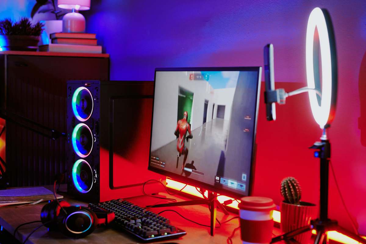 bureau d'un createur de contenu