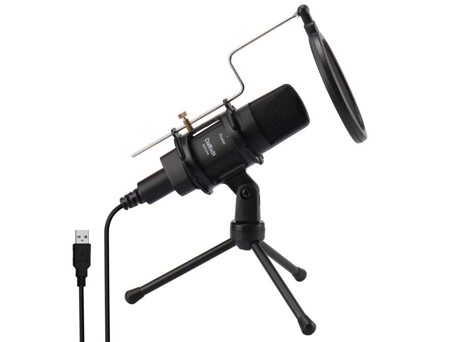 Micro USB Condensateur Omnidirectionnel avec Trepied et Filtre Anti-Pop – Daffodil MCP200 –