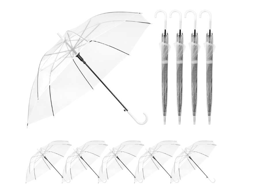 Parapluie jetable transparent