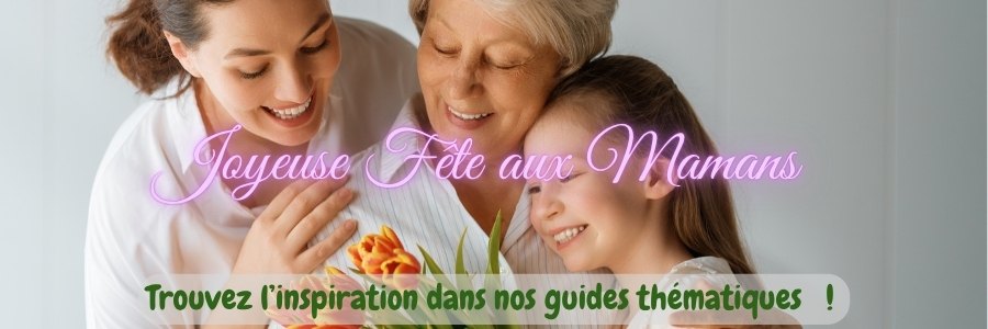 Bannière joyeuse fête des mamans 2026